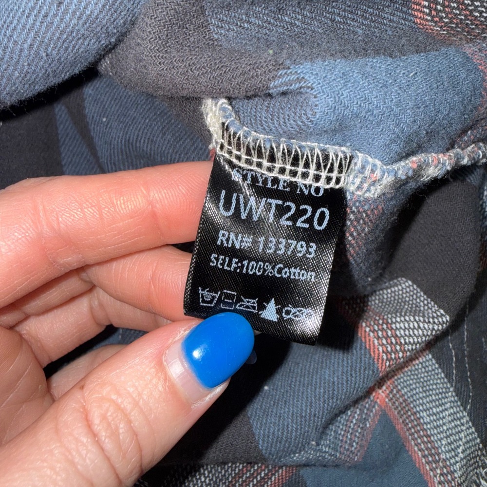 POL Clothing Oversized Patchwork Flannel Shirt Pe… - image 5